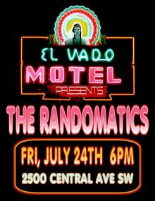 Neon sign with the show information